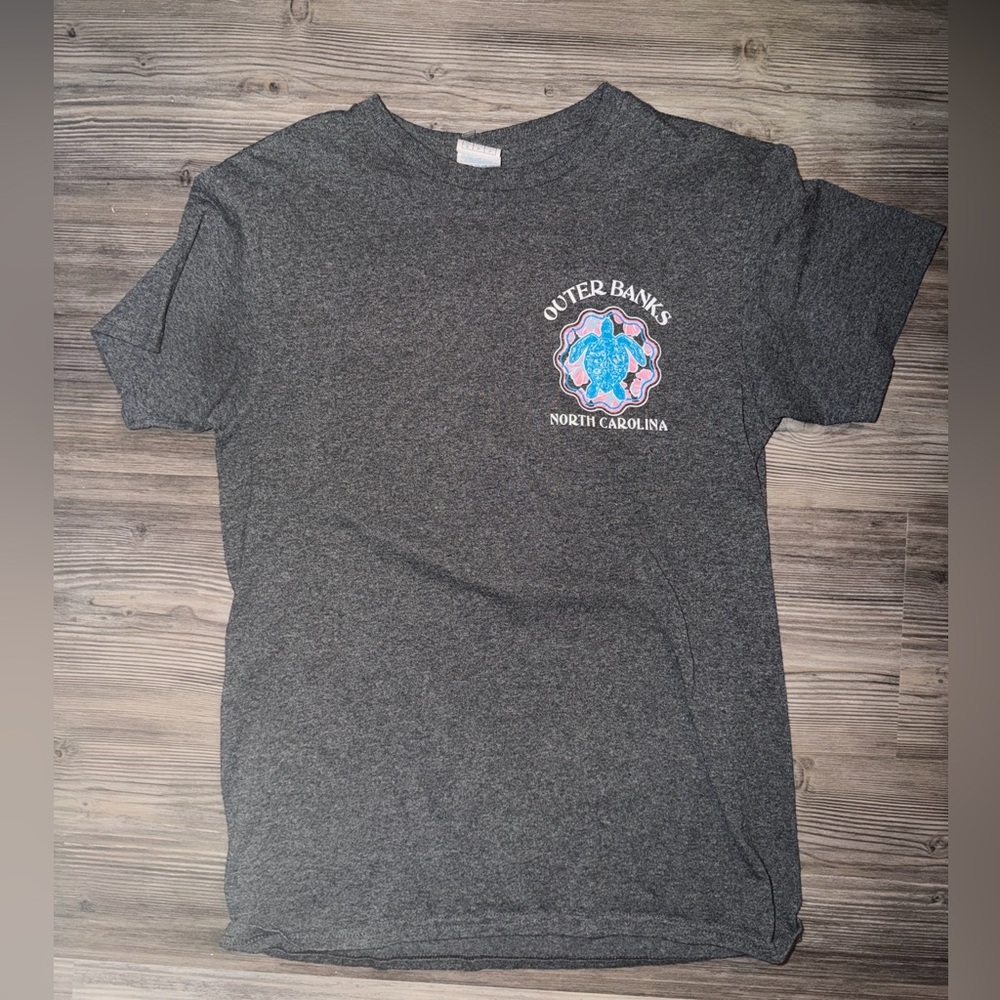 Gray Outer Banks T-Shirt Save the Turtles